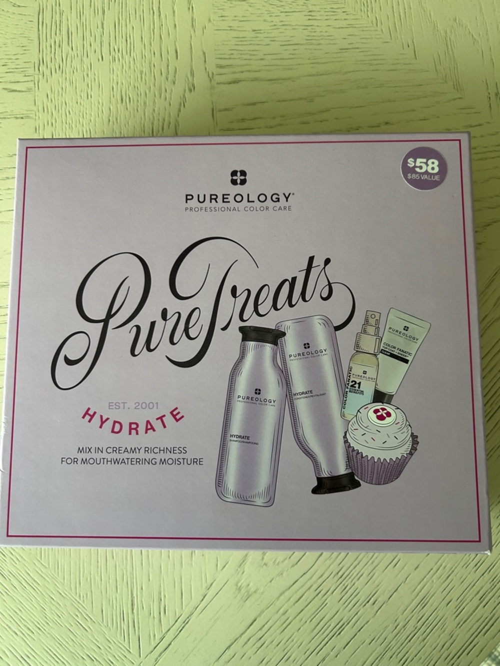 Pureology Hydrate PureTreats Skincare Set - Pink and Purple Accents